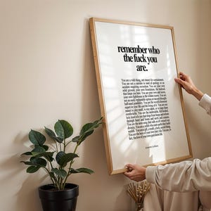 Impresión de arte mural con afirmaciones diarias / Recordatorio de autoconfianza / Póster de ruptura, divorcio y situaciones difíciles imagen 8