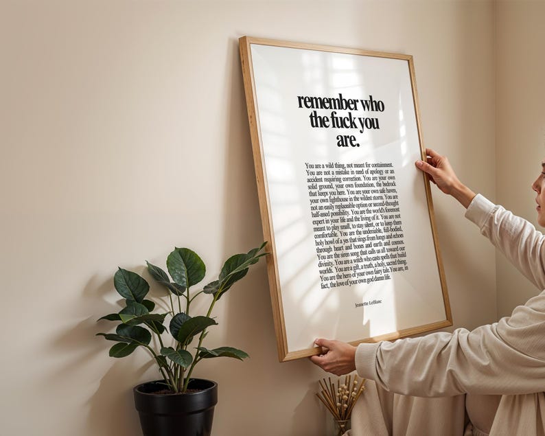 Impresión de arte mural con afirmaciones diarias / Recordatorio de autoconfianza / Póster de ruptura, divorcio y situaciones difíciles imagen 8