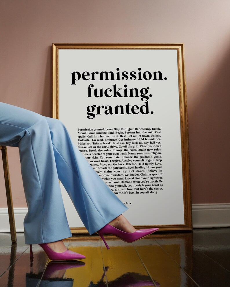 Female Empowerment Art Work, Motivational Wall Decor, Positive Daily Affirmations, Inspirational Feminist Poster image 17