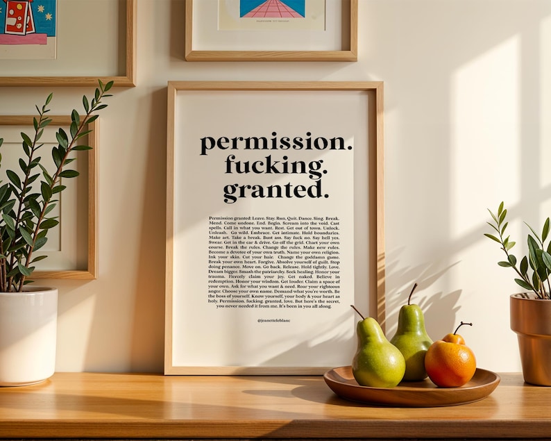 Female Empowerment Art Work, Motivational Wall Decor, Positive Daily Affirmations, Inspirational Feminist Poster image 13