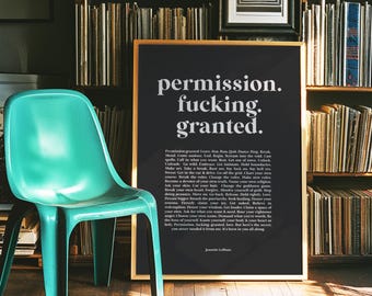 Female Empowerment  Wall Art Print – Strong Women Empowerment Poster - Feminist Manifesto