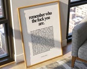 Daily affirmations printable wall art | Self trust reminder download | Feminist Bold typography