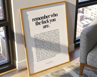 Daily affirmations printable wall art | Self trust reminder download | Feminist Bold typography