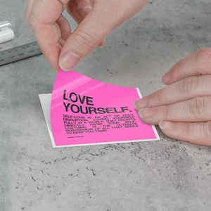 Self-Love Sticker | Feminist Affirmation Vinyl Decal | Self-Worth Body Positivity Quote | Empowerment Art | Inspirational Healing  Gift