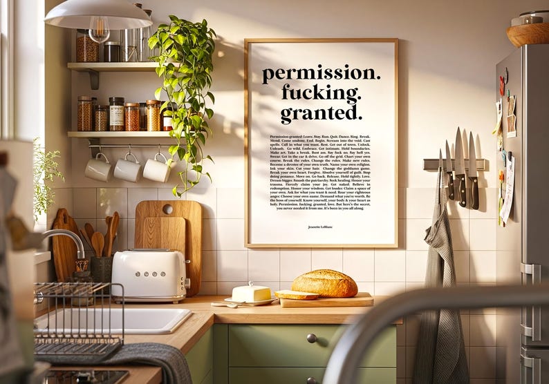 Female Empowerment Art Work, Motivational Wall Decor, Positive Daily Affirmations, Inspirational Feminist Poster image 9
