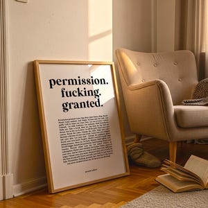 Female Empowerment Art Work, Motivational Wall Decor, Positive Daily Affirmations, Inspirational Feminist Poster image 8