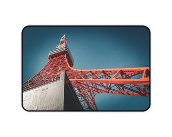 Tokyo Tower Perspective Desk Mat | Architectural Photo Mousepad