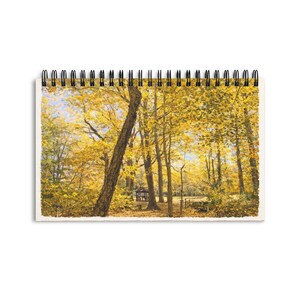 Cuaderno de espiral Bosque Amarillo Otoñal / Cuaderno de Árboles de Otoño
