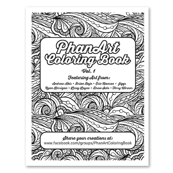 Download The Phanart Coloring Book Etsy