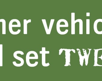 My Other Vehicle is a Second Set Tweezer - Sticker
