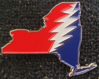 Grateful Dead New York State Bolt Pins
