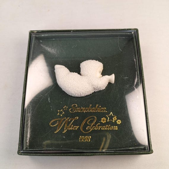 NOS Dept. 56 Winter Celebration 1998 Snowbabies Friendship Pin Bisque