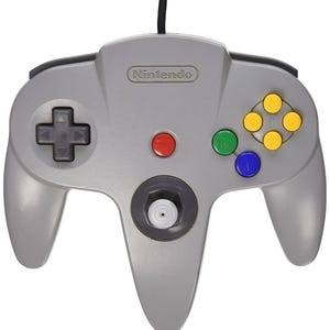 Controle oficial do Nintendo 64 na cor cinza | Controle original do Nintendo 64 (OEM)