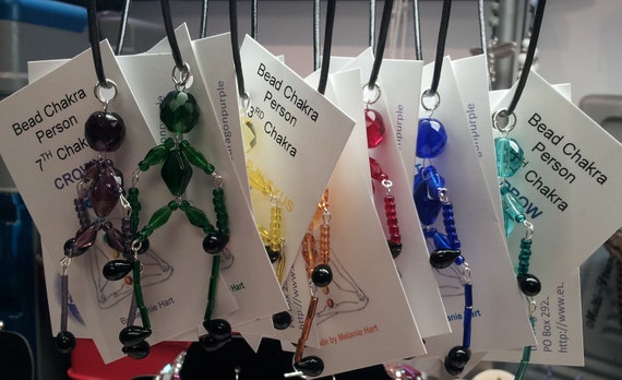 Beaded Chakra Person Necklace
