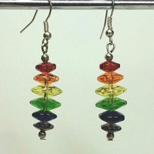 Farben der Regenbogen-Ohrringe