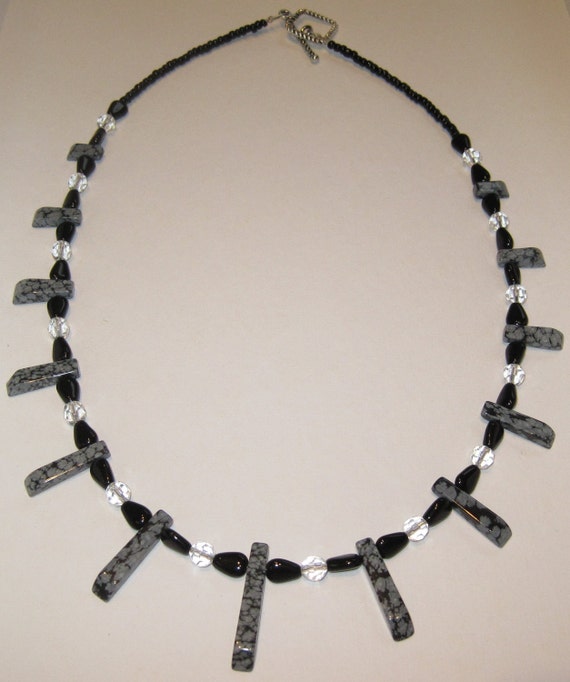 Genuine Snow Jasper Beaded 20" Necklace