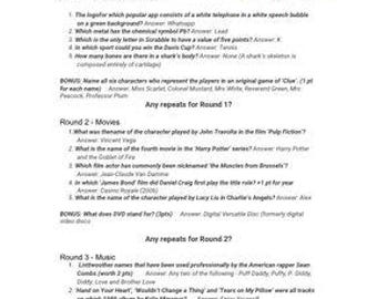 Classic Trivia Questions and Answers Only!