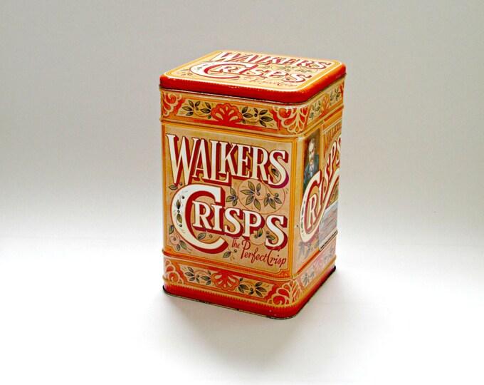 Vintage Walkers Crisps Storage Tin Etsy UK