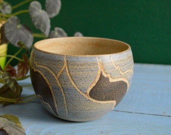 Studio Pottery Bowl by Usch Spettigue, Stylised Decoration
