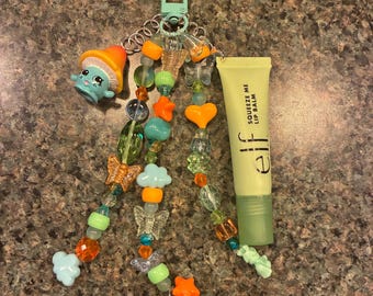 Milly Mushroom kralen sleutelhanger + e.l.f Squeeze Me lippenbalsem - Honingmeloen