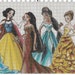 Large Size Disney Designer Princess Dolls Cross Stitch Pattern PDF (Pattern Only)