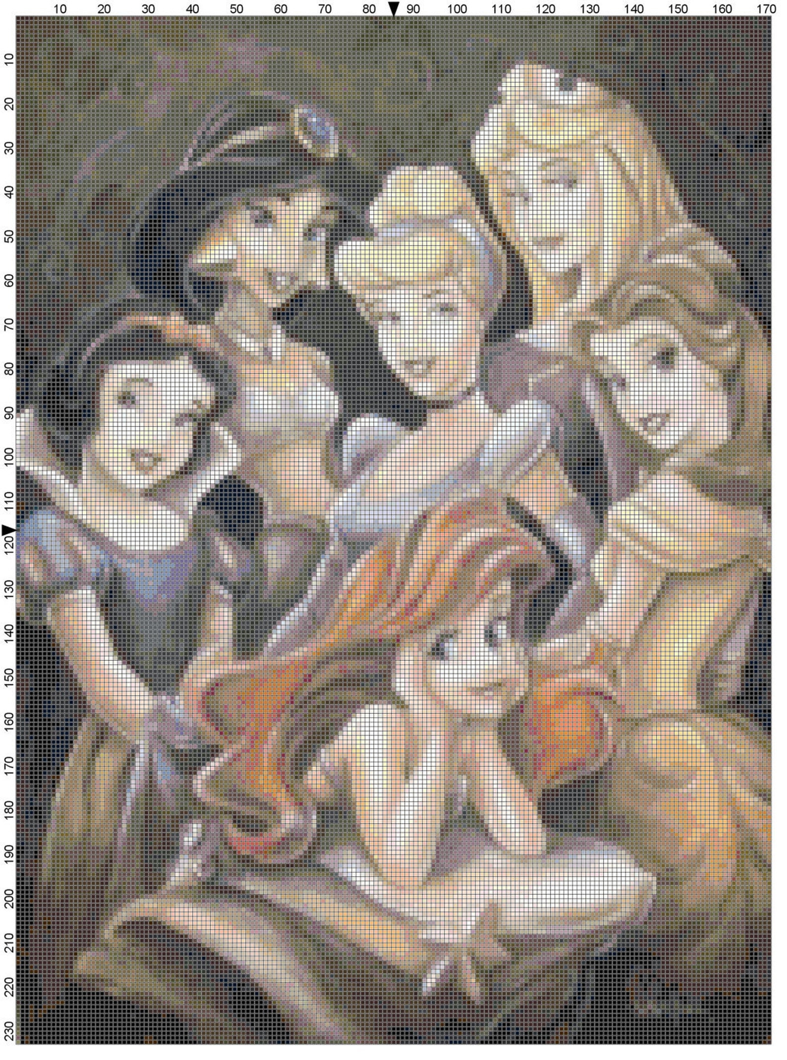 Large Size Classic Disney Princess Cross Stitch Pattern PDF | Etsy