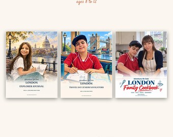 London Creative Explorers Bundle | Travel Journal, Navigators, Cookbook (PDF Download)