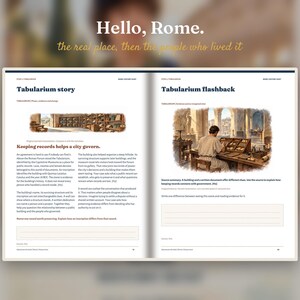 Rome History Hunt for Kids 11-13 | Printable Travel Investigation Book, 68 Pages | Instant Download image 3
