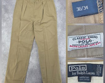 Vintage 1990s Polo Ralph Lauren “andrew Pant” Classic Chinos