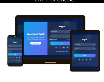Animation Login Form Template | HTML CSS JavaScript Bootstrap (Digital Download)