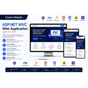 カスタムASP.NET MVC Webサイト開発 | C# SQL Server Webアプリケーション | レスポンシブビジネスWebサイト | .NET MVC開発者