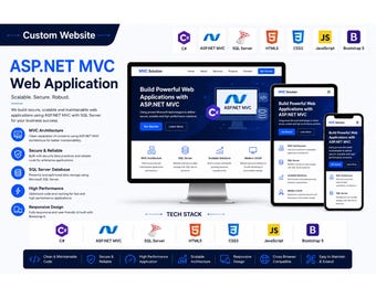 Custom ASP.NET MVC Website Development | C# SqL Server Web Application | Responsive Business Website | .NeT mvc Developer