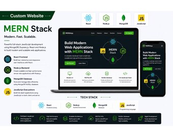 Individuelle Webentwicklung mit MERN-Stack | React Node.js MongoDB-Webanwendung | Full-Stack-Entwickler für Business-Websites