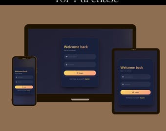 Animation Login Form Template | HTML CSS JavaScript Bootstrap (Digital Download)