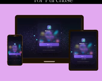 Animation Login Form Template | HTML CSS JavaScript Bootstrap (Digital Download)
