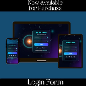 Animation Login Form Template | HTML CSS JavaScript Bootstrap (Digital Download)