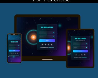Animation Login Form Template | HTML CSS JavaScript Bootstrap (Digital Download)