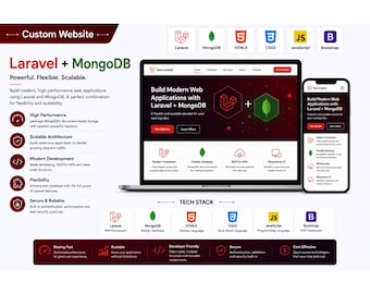 Custom Laravel + MongoDB Website Development | Laravel MongoDB Web Application | Responsive Business Website | Full Stack Developer