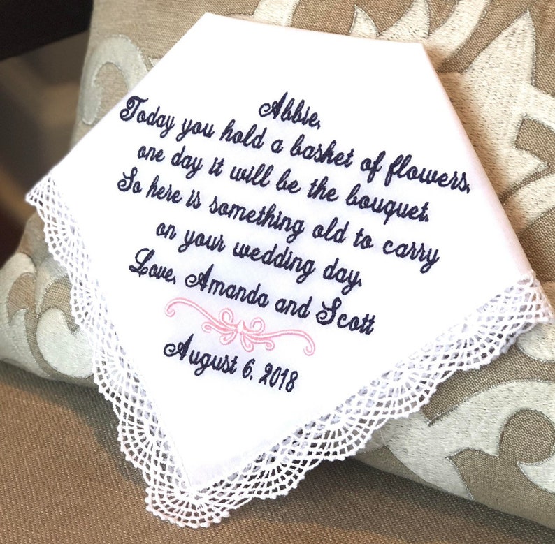 flower girl handkerchief