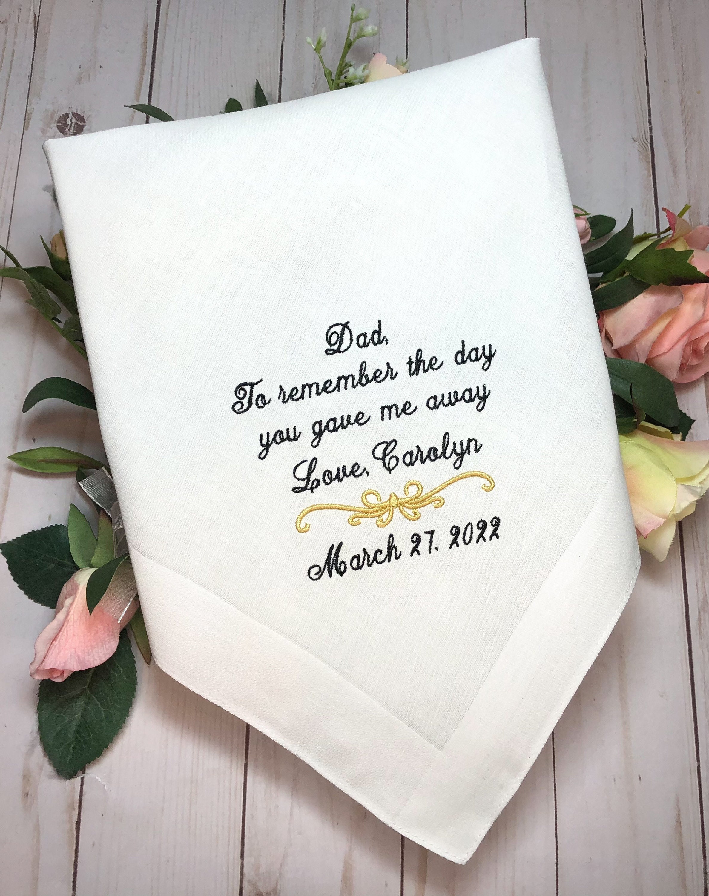 Dad hotsell handkerchief wedding