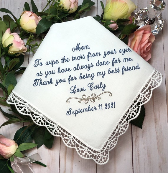 Mother of cheap the bride handkerchief