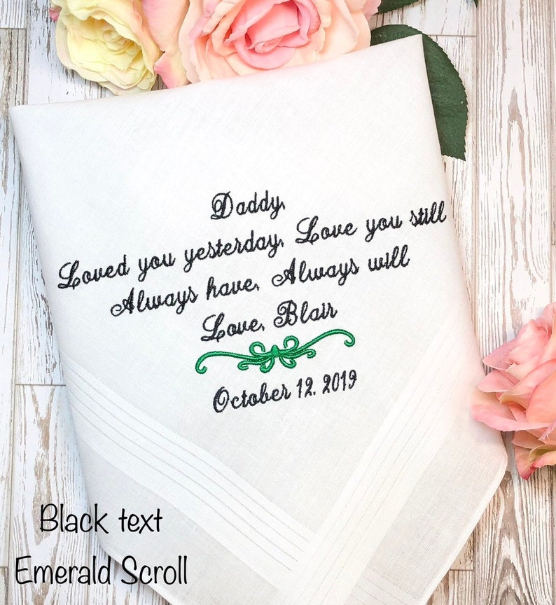 Father of the Bride Gift Hankie Hanky Loved you YESTERDAY Etsy Father of the Bride Gift Hankie Hanky Loved you YESTERDAY Etsy