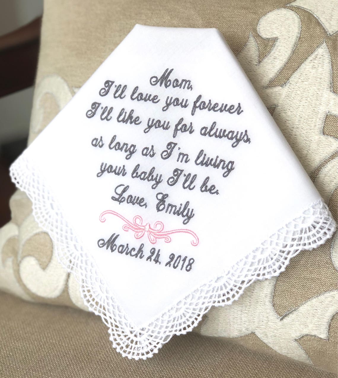 Mother of The Bride Handkerchief I'll