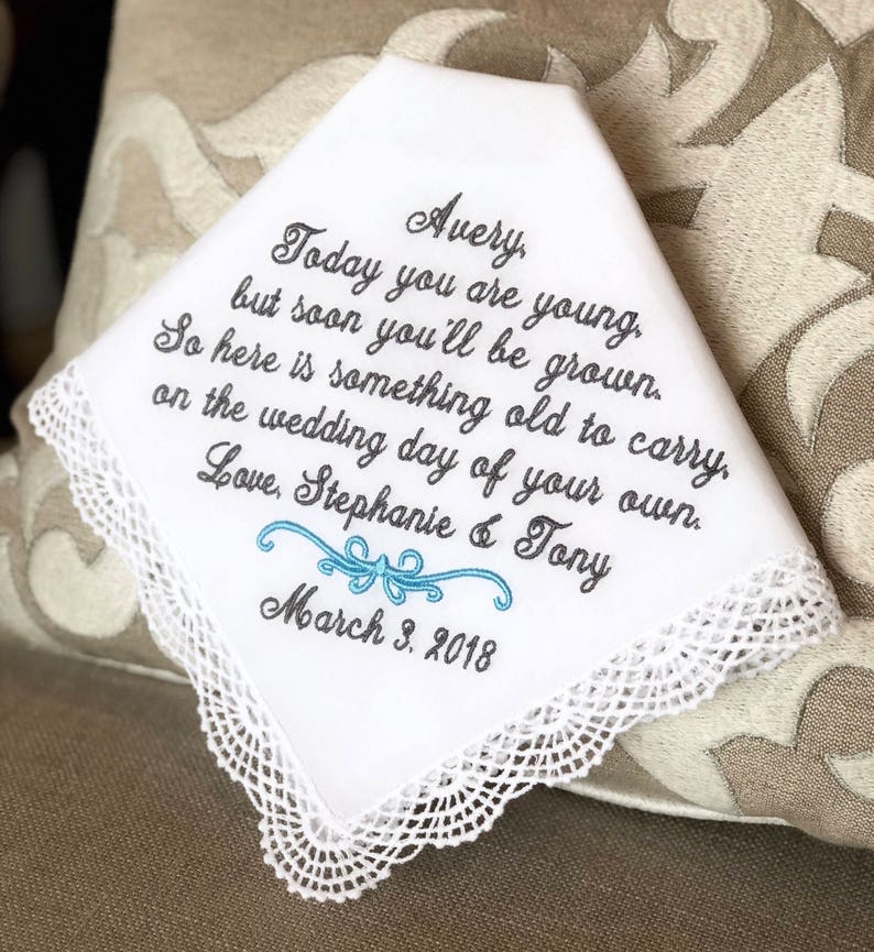 wedding gift from flower girl to bride and groom