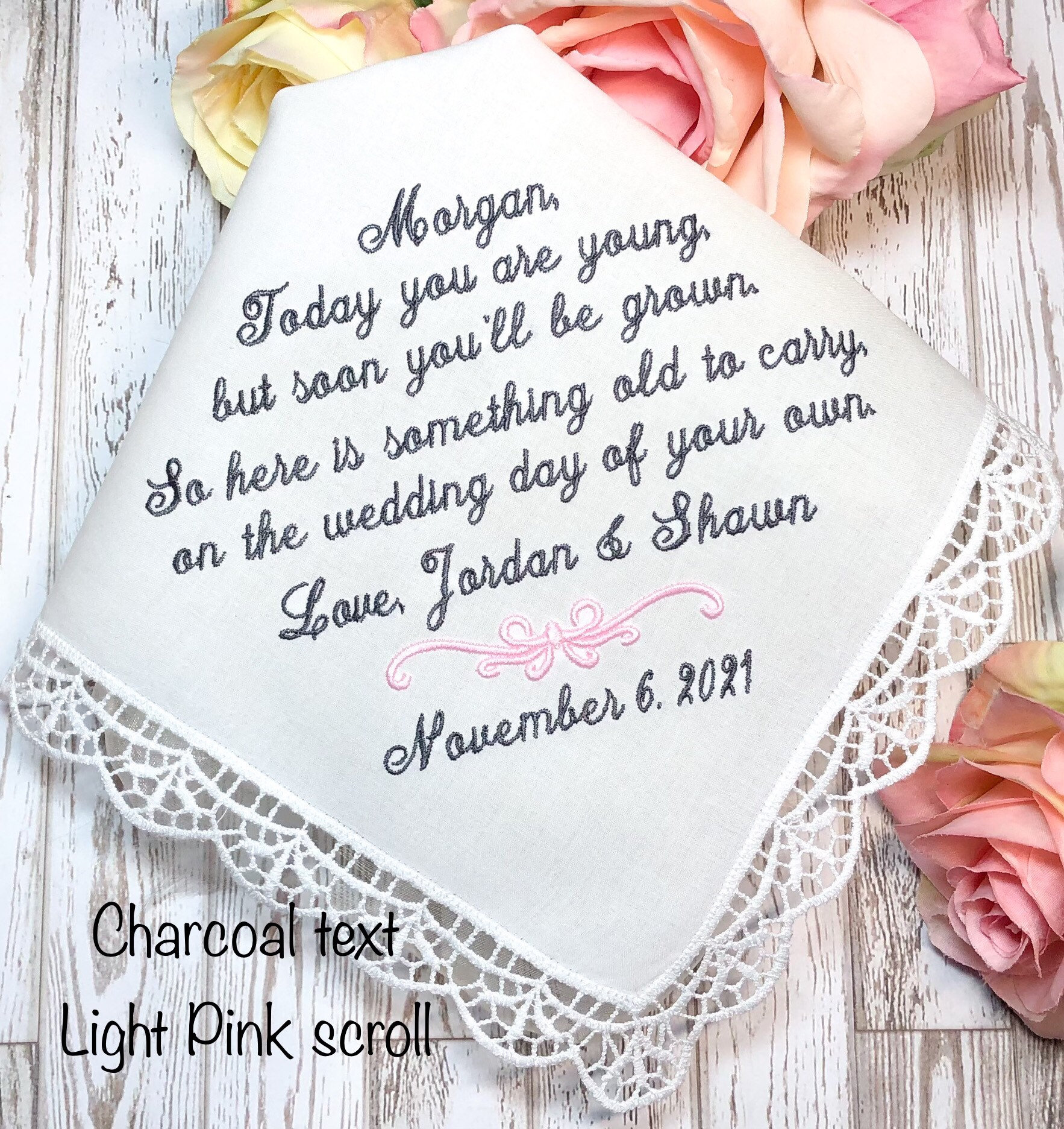 Flower girl handkerchief deals