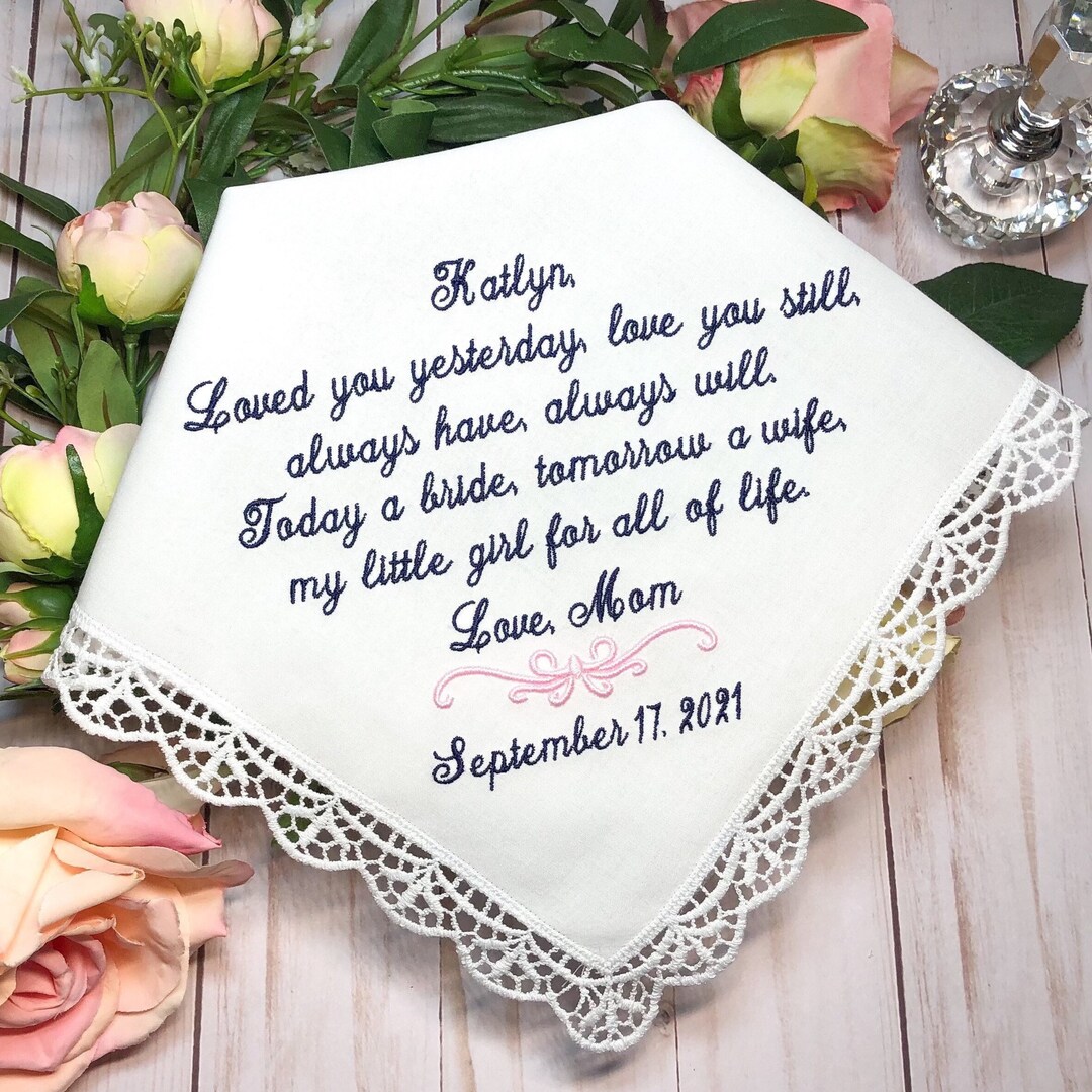 Wedding Gift for Bride From Mom/gift for Bride From Dad/br4/bridal Keepsake /personalized Bride
