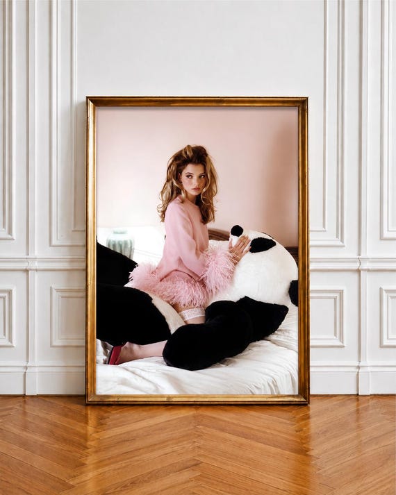 Kate Moss France April 1992 Poster, Glamour France Editorial Print, 90s Fashion Wall Art, Supermodel Photography Decor