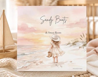 Coastal Cowgirl Baby Milestone Cards, Watercolor, Digital Download, First Year Baby Set