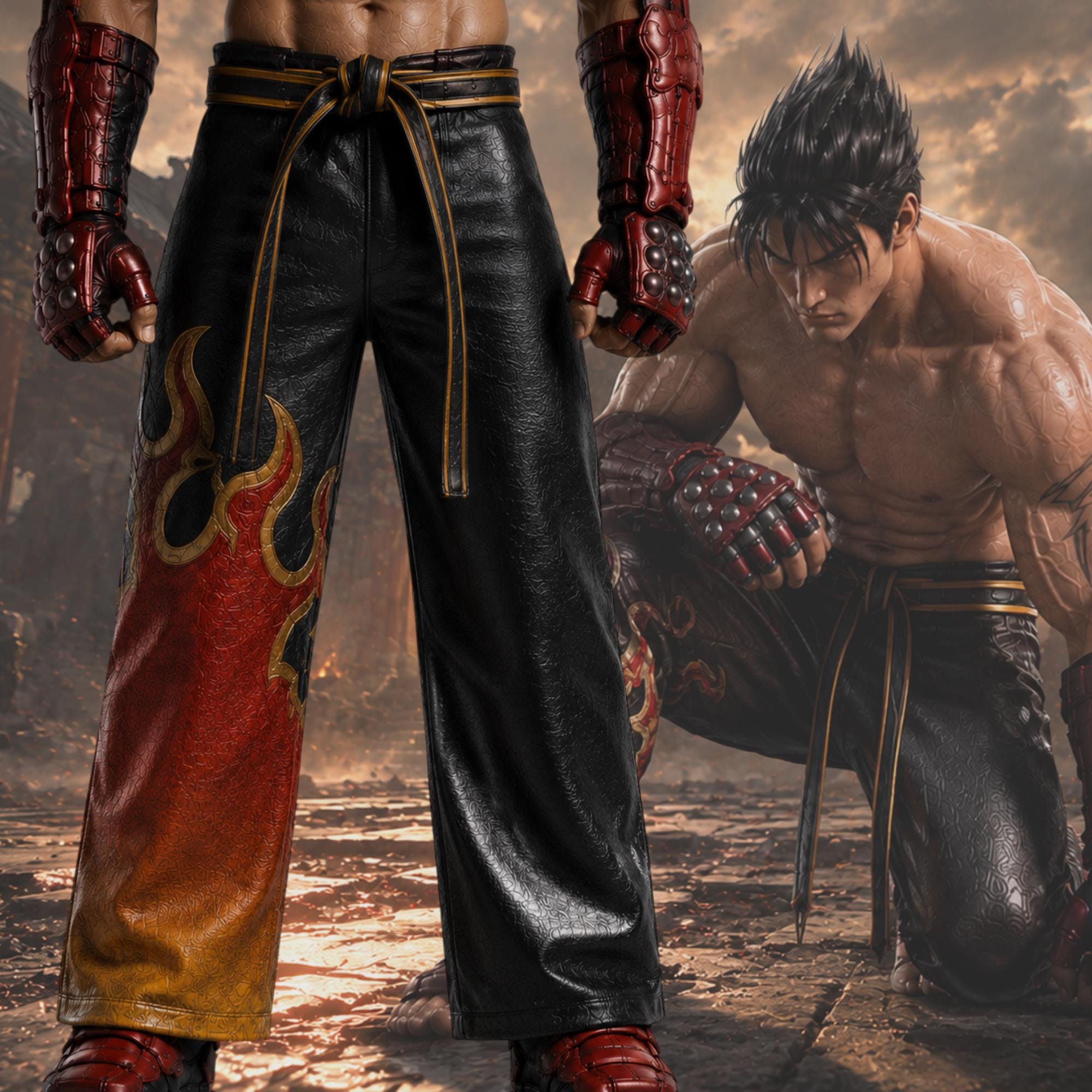 Jin Kazama Pants - Etsy Finland