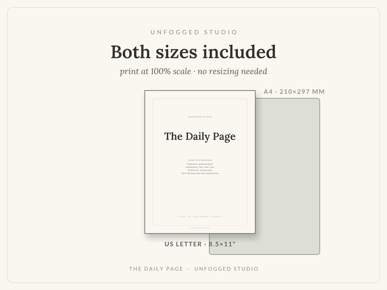 ADHD Daily Planner Printable, Now Next Later To Do List, Undated Daily Page with Brain Dump & Done List, Adult Planner PDF, US Letter A4 image 6